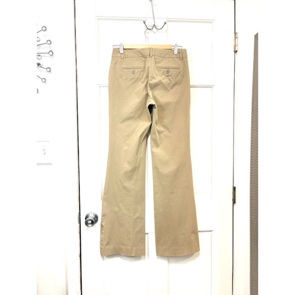 Body By Victoria Christine Fit Dress Pants Womens Sz 4 Khaki Low Rise Flare Y2K - Picture 4 of 13